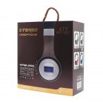 Wholesale LCD Display HD Wireless Bluetooth Stereo Headphone 471 (Black)